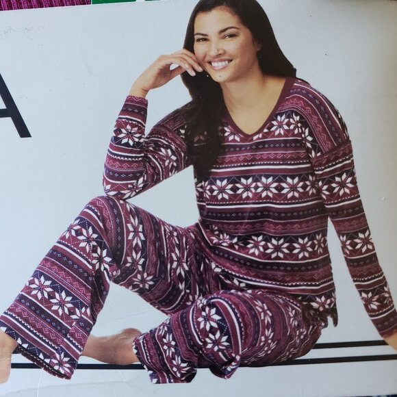 NWT - Nautica Ladies' Fleece Pajama Set - Size XL - Picture 1 of 6